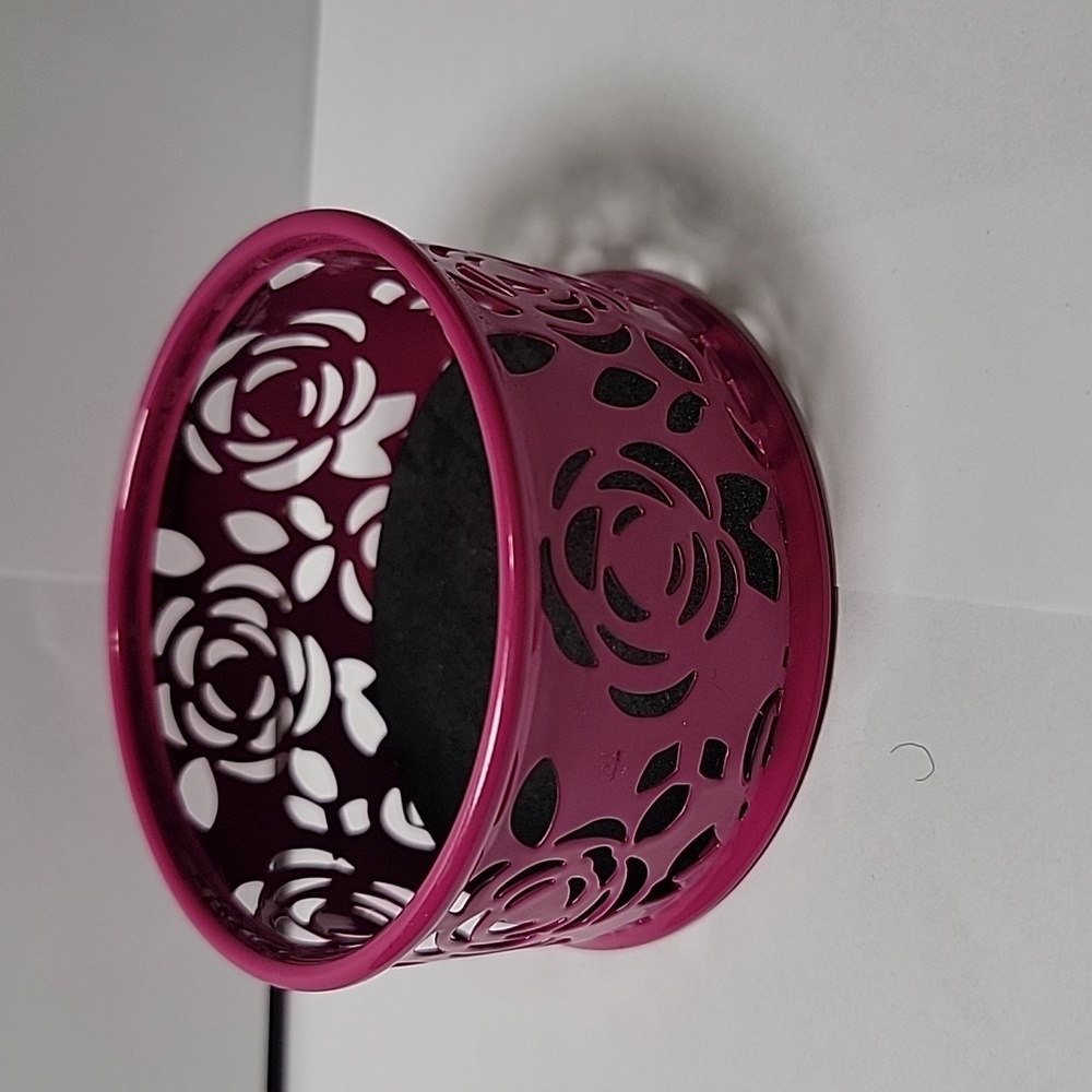 Pink Rose Paperclip Bowl